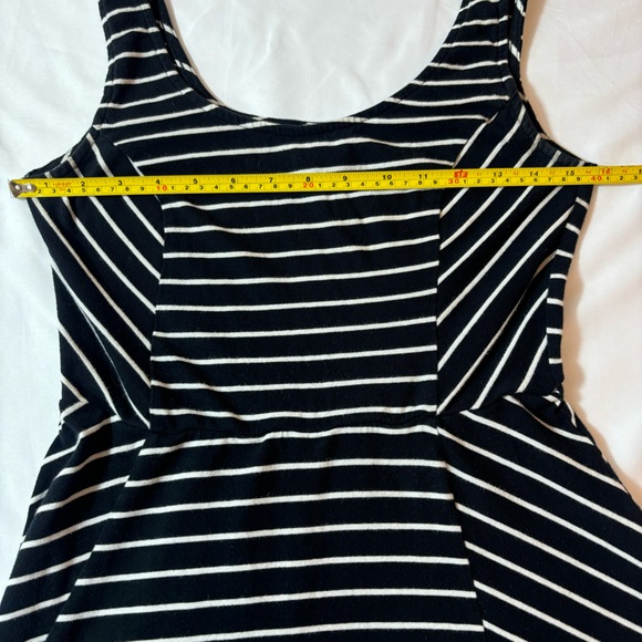 Mossimo Dress Striped Symmetrical Pattern Flowy Tank Summer Dress Blue Size S/P - Picture 8 of 10